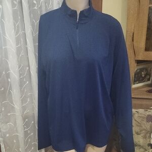 Navy Blue 3/4 Zip Up From Tek Gear